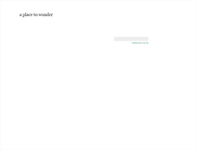 Tablet Screenshot of aplacetowonder.tumblr.com