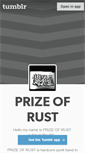 Mobile Screenshot of prizeofrusthc.tumblr.com