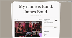 Desktop Screenshot of mynameisbondjamesbond.tumblr.com