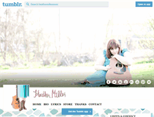 Tablet Screenshot of heathermillermusic.tumblr.com