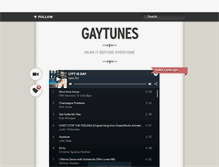 Tablet Screenshot of gaytunes.tumblr.com