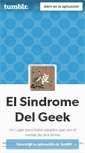 Mobile Screenshot of elsindromedelgeek.tumblr.com