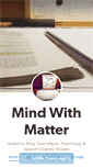 Mobile Screenshot of mindwithmatter.tumblr.com