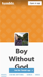 Mobile Screenshot of boywithoutgod.tumblr.com