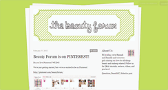 Desktop Screenshot of beautyforum.tumblr.com