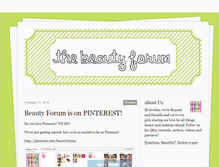 Tablet Screenshot of beautyforum.tumblr.com