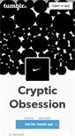 Mobile Screenshot of crypticobsession.tumblr.com