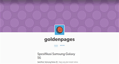 Desktop Screenshot of goldenpages.tumblr.com