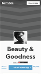 Mobile Screenshot of beautygoodness.tumblr.com