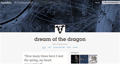 Desktop Screenshot of dreamofthedragon.tumblr.com