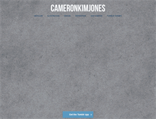 Tablet Screenshot of cameronkimjones.tumblr.com