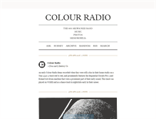 Tablet Screenshot of colour-radio.tumblr.com