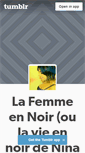 Mobile Screenshot of lafemmeennoir.tumblr.com