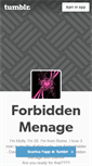 Mobile Screenshot of forbiddenmenage.tumblr.com