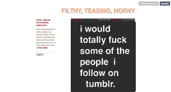 Desktop Screenshot of filthyteasing.tumblr.com