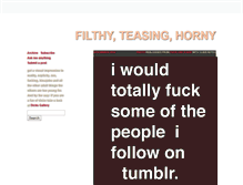 Tablet Screenshot of filthyteasing.tumblr.com