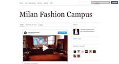 Desktop Screenshot of milanfashioncampus.tumblr.com