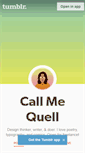 Mobile Screenshot of callmequell.tumblr.com