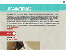 Tablet Screenshot of lifestrokeadventures.tumblr.com
