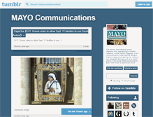 Tablet Screenshot of mayocommunications.tumblr.com