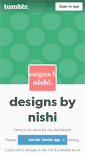 Mobile Screenshot of designsbynishi.tumblr.com