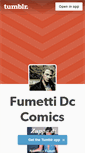 Mobile Screenshot of fumettidccomics.tumblr.com