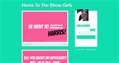 Desktop Screenshot of herestotheshowgirls.tumblr.com