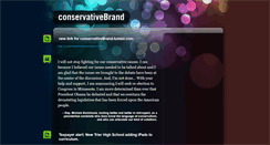 Desktop Screenshot of conservativebrand.tumblr.com