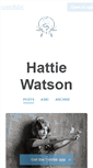 Mobile Screenshot of hattiewatson.tumblr.com