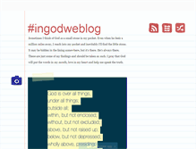 Tablet Screenshot of ingodweblog.tumblr.com