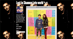 Desktop Screenshot of lost-in-shannonletoworld.tumblr.com