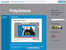 Tablet Screenshot of polychrometheme.tumblr.com