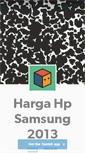 Mobile Screenshot of hargahpsamsungg.tumblr.com