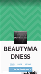 Mobile Screenshot of beautymadnesswear.tumblr.com