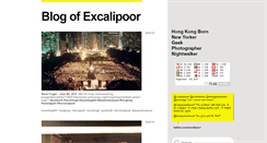Desktop Screenshot of excalipoor.tumblr.com