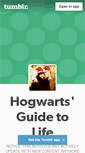 Mobile Screenshot of hogwartsguidetolife.tumblr.com