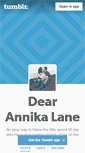 Mobile Screenshot of dear-annika-lane.tumblr.com