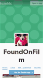 Mobile Screenshot of foundonfilm.tumblr.com