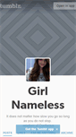 Mobile Screenshot of girlnameless.tumblr.com