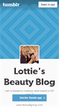 Mobile Screenshot of lottiebeautyblog.tumblr.com