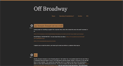 Desktop Screenshot of off-broadway.tumblr.com