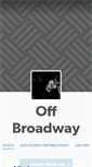 Mobile Screenshot of off-broadway.tumblr.com