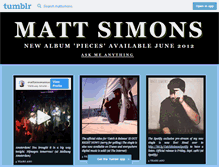 Tablet Screenshot of mattsimons.tumblr.com