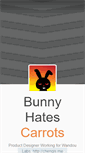 Mobile Screenshot of bunnyhates.tumblr.com