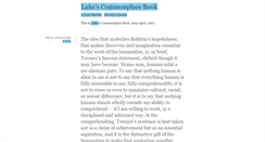 Desktop Screenshot of lukescommonplacebook.tumblr.com
