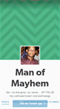 Mobile Screenshot of man-of-mayhem.tumblr.com