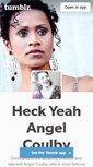 Mobile Screenshot of heckyeahangelcoulby.tumblr.com