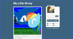 Desktop Screenshot of mylittlebrony.tumblr.com