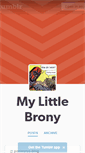 Mobile Screenshot of mylittlebrony.tumblr.com