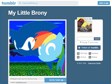 Tablet Screenshot of mylittlebrony.tumblr.com